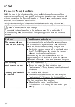 Preview for 44 page of Miele HS20 Operating Instructions Manual