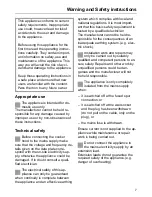 Preview for 7 page of Miele Imperial DWA 950-2 EX Operating And Installation Instruction