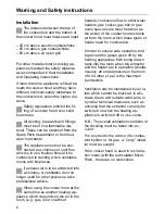 Предварительный просмотр 6 страницы Miele Imperial DWW 1250 Operating And Installation Manual