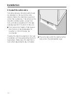 Preview for 12 page of Miele Integrated slimline dishwasher Installation Instructions Manual