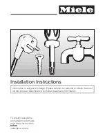 Предварительный просмотр 47 страницы Miele IntelliQ 200 Operating And Installation Manual