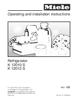 Miele K 12010 S Operating And Installation Manual preview