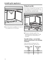 Preview for 28 page of Miele K 121 Ui Operating And Installation Manual