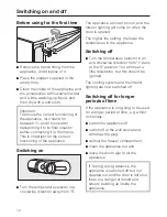 Preview for 12 page of Miele K 122 Ui -1 Operating And Installation Instructions