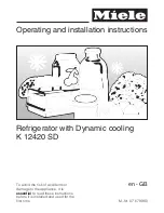 Preview for 1 page of Miele K 12420 SD Operating And Installation Manual