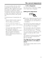 Предварительный просмотр 19 страницы Miele K 12421 SD-1 Operating And Installation Instructions