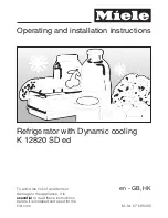 Preview for 1 page of Miele K 12820 SD ed Operating And Installation Manual