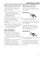 Preview for 13 page of Miele K 14820 SD ed Operating And Installation Instruction