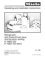 Preview for 1 page of Miele K 14827 SD Operating And Installation Manual