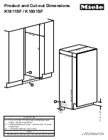 Miele K 1811 SF Specification preview