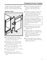 Preview for 27 page of Miele K 2202 S-1 Operating And Installation Instructions