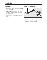 Preview for 24 page of Miele K 2214 S Operating And Installation Manual