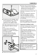 Предварительный просмотр 27 страницы Miele K 2601 V Operating And Installation Instructions