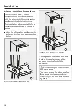 Предварительный просмотр 32 страницы Miele K 2601 V Operating And Installation Instructions