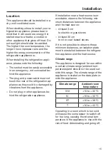 Предварительный просмотр 15 страницы Miele K 2601 Vi Operating And Installation Instructions