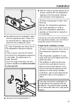 Предварительный просмотр 35 страницы Miele K 2601 Vi Operating And Installation Instructions