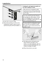 Предварительный просмотр 38 страницы Miele K 2601 Vi Operating And Installation Instructions