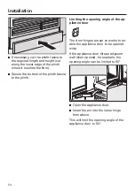 Предварительный просмотр 54 страницы Miele K 2601 Vi Operating And Installation Instructions