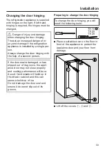 Preview for 59 page of Miele K 31222 Ui Operating And Installation Instructions