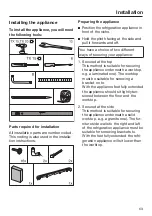 Preview for 63 page of Miele K 31222 Ui Operating And Installation Instructions