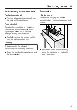 Preview for 19 page of Miele K 32222 i Operating And Installation Instructions