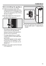 Предварительный просмотр 55 страницы Miele K 32222 i Operating And Installation Instructions