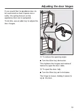 Предварительный просмотр 59 страницы Miele K 32222 i Operating And Installation Instructions