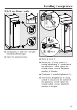 Preview for 67 page of Miele K 32222 i Operating And Installation Instructions