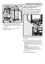 Preview for 71 page of Miele K 32222 i Operating And Installation Instructions