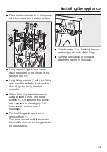 Preview for 73 page of Miele K 32222 i Operating And Installation Instructions