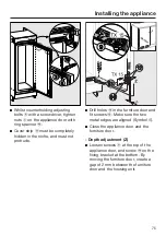 Preview for 75 page of Miele K 32222 i Operating And Installation Instructions