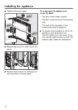 Предварительный просмотр 76 страницы Miele K 32222 i Operating And Installation Instructions