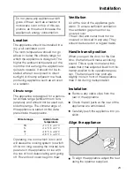 Preview for 23 page of Miele K 3414 SD Operating And Installation Manual