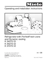 Miele K 34272 iD Operating Instructions Manual preview