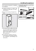 Предварительный просмотр 75 страницы Miele K 34673 iD Operating And Installation Instructions