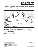Preview for 1 page of Miele K 35222 iD Operating And Installation Instructions
