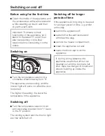 Preview for 12 page of Miele K 621 i-1 Operating And Installation Instructions