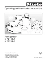 Miele K 621 Ui-1 Operating And Installation Instructions предпросмотр