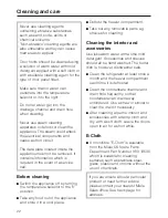 Preview for 22 page of Miele K 621 Ui-1 Operating And Installation Instructions