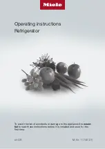 Предварительный просмотр 1 страницы Miele K 7763 E Operating Instructions Manual