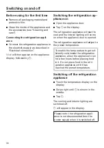 Preview for 36 page of Miele K 7763 E Operating Instructions Manual