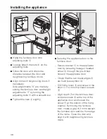 Preview for 38 page of Miele K 841i Operating And Installation Manual