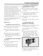 Preview for 21 page of Miele K 8452 S Operating And Installation Instruction