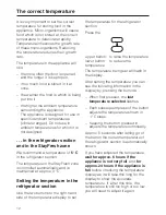 Preview for 12 page of Miele K 854 i-1 Operating And Installation Instructions