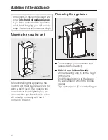 Предварительный просмотр 32 страницы Miele K 854 i-1 Operating And Installation Instructions