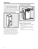 Preview for 32 page of Miele K 854 i-1 Operating And Installation Manual