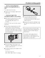 Предварительный просмотр 27 страницы Miele K 8767 S ed Operating And Installation Manual