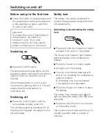 Preview for 12 page of Miele K 8867 S-1 Operating And Installation Instructions