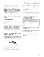 Предварительный просмотр 15 страницы Miele K 8867 S-1 Operating And Installation Instructions