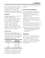 Предварительный просмотр 29 страницы Miele K 8952 SD ed-1 Operating And Installation Instructions